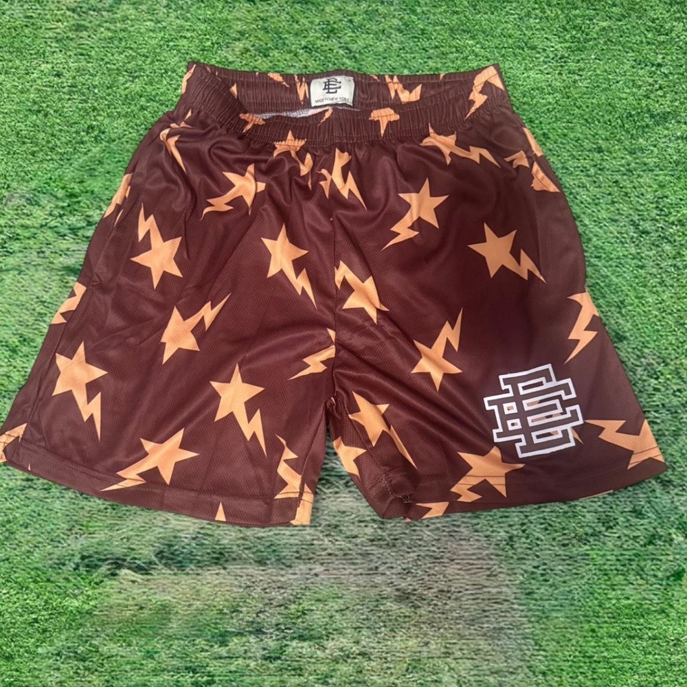Eric Emmanuel Maroon Stars Pattern Design